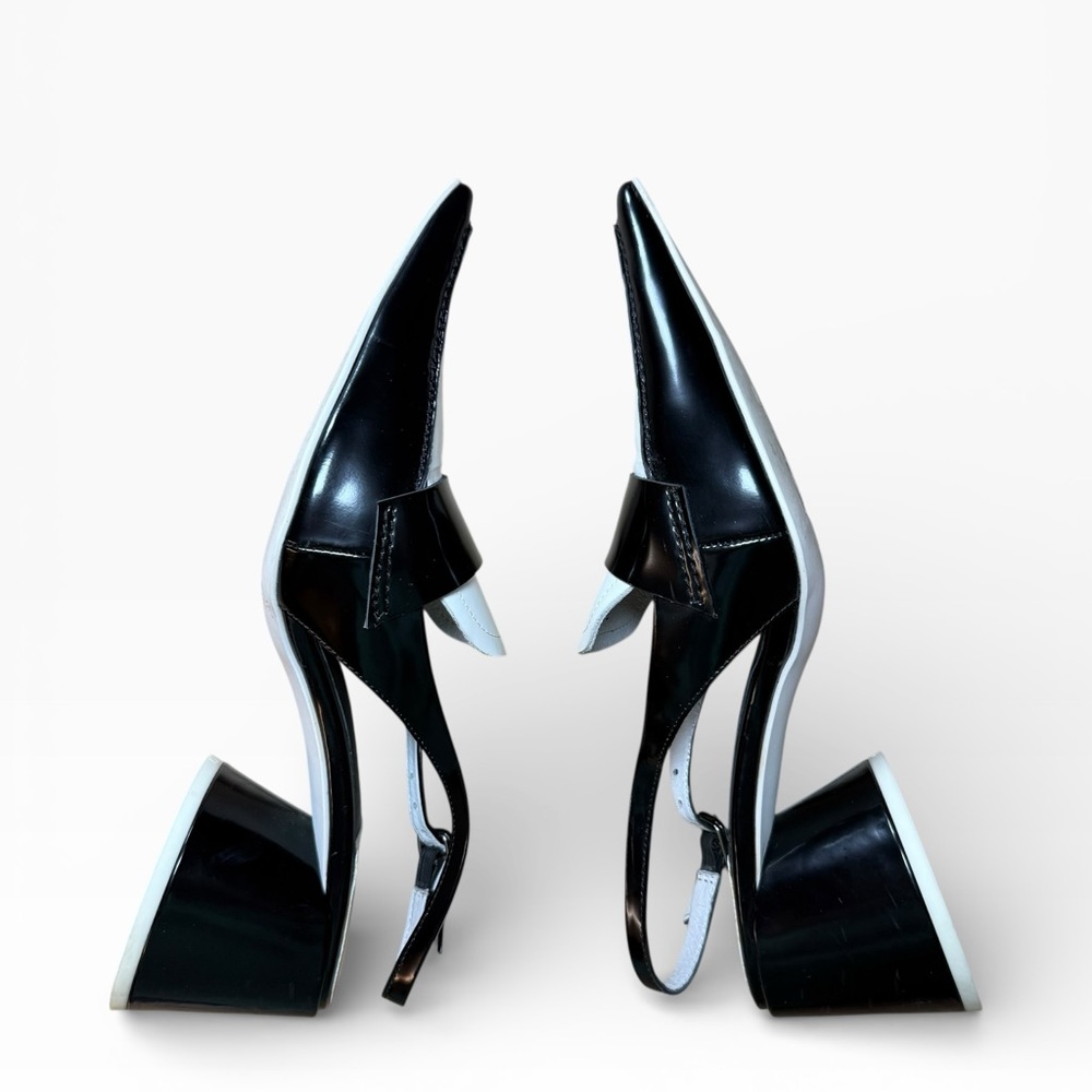 Jeffrey Campbell Black & White Pointed Toe Heels - Women’s Shoes US Size 7.5 EUC - Picture 9 of 14